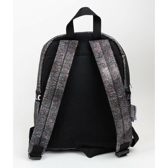 Claire's NWT Multicolor Shiny 15" LOVE Multi-Pocket Backpack w/ Laptop Sleeve - Picture 3 of 10